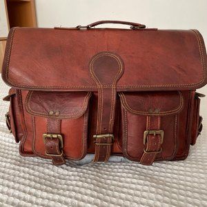 Handmade Leather Messenger / Laptop Bag